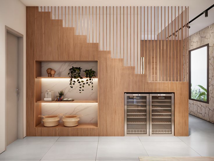 trang tri tu gam cau thang